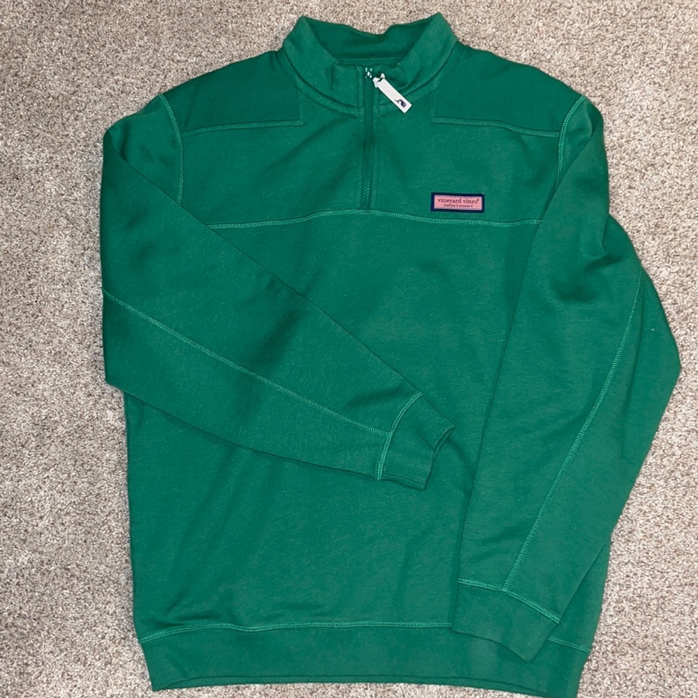 Men’s Medium Vineyard Vines Green Quarter Zip